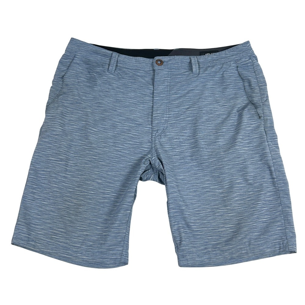 Volcom Shorts Mens 38* Surf & Turf Blue Lightweight 4 Way Stretch *Flaws